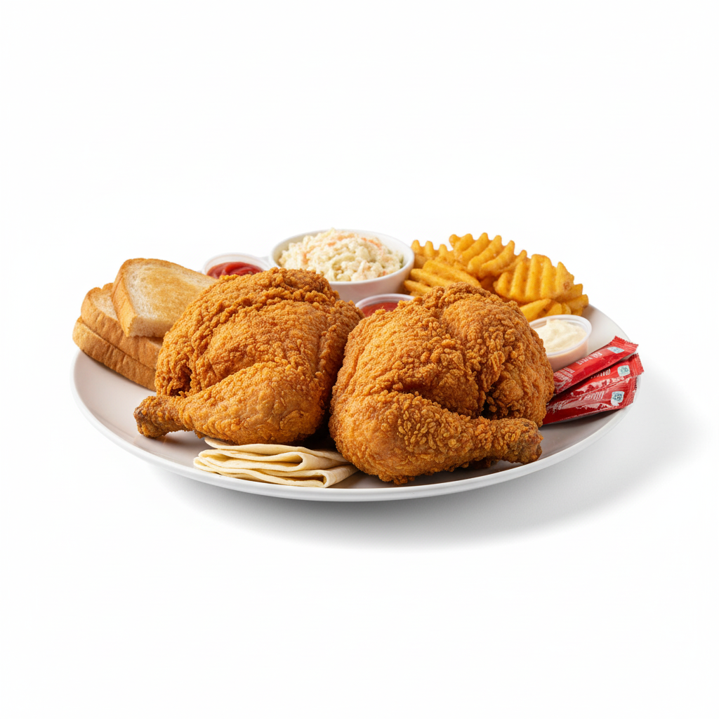 صورة اتنين فراخ فرايد تشكن بدون اجنحة